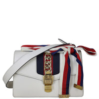 Gucci Sylvie Small Shoulder Bag Front With Strap