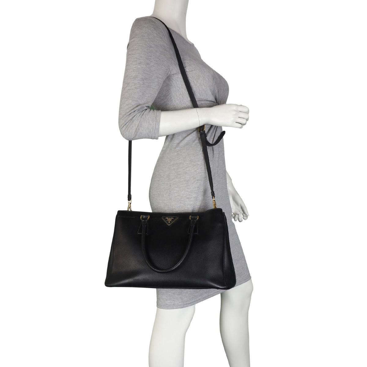 Prada Saffiano Galleria Lux Tote Medium Mannequin
