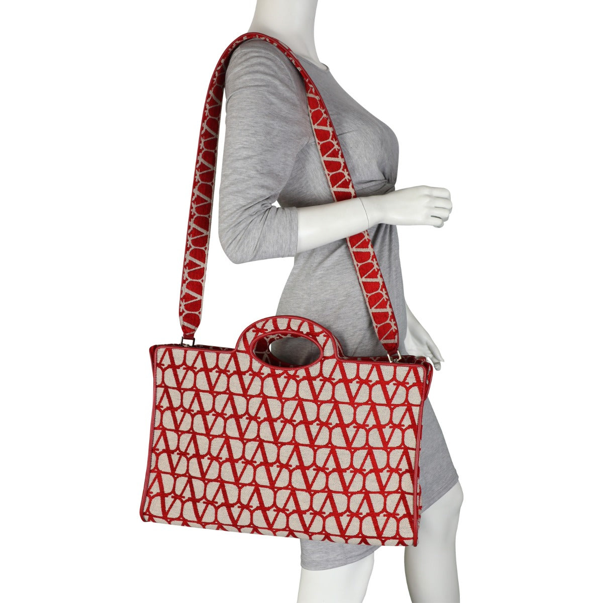 Valentino La Troisieme Toile Iconograph Shopping Bag Whole Interior