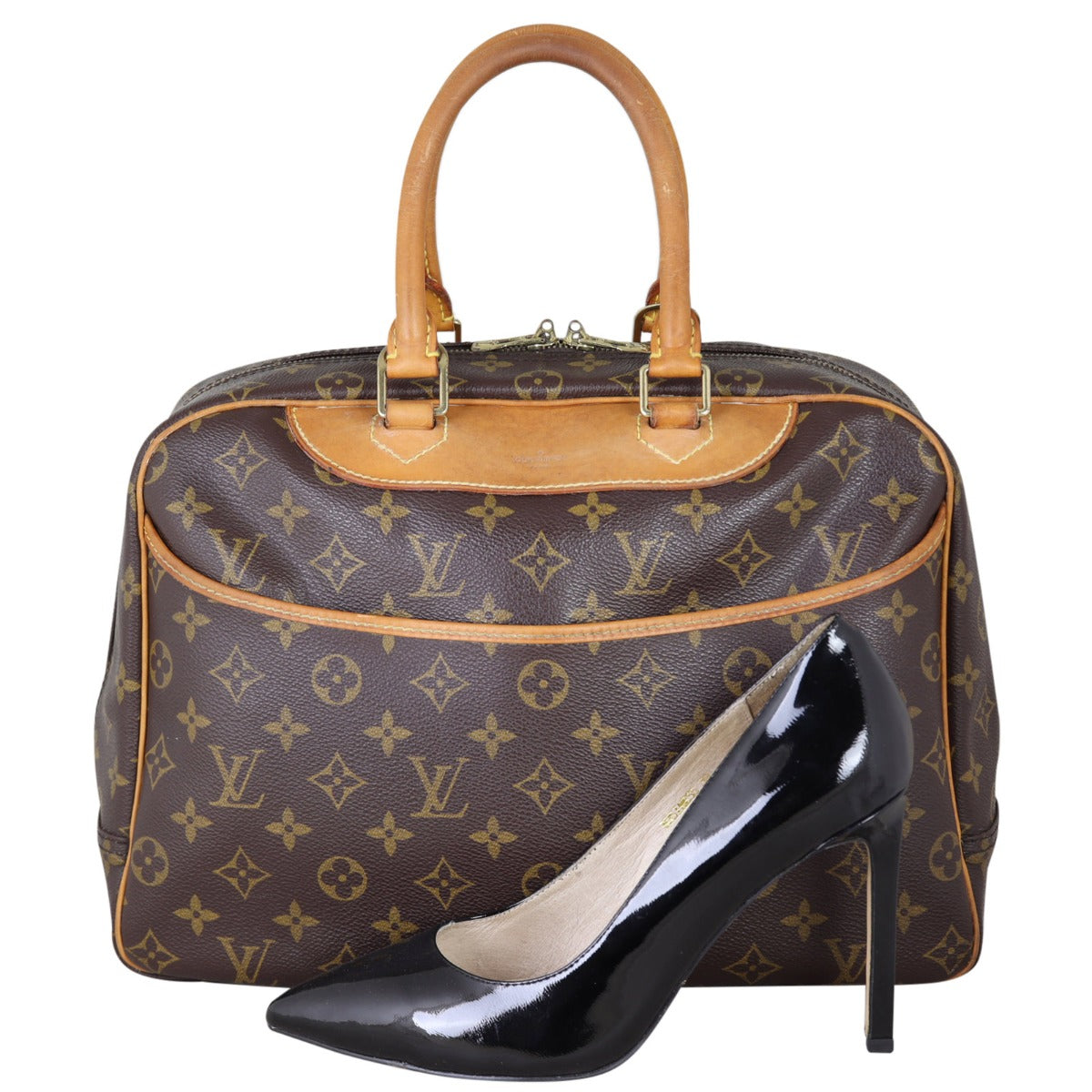 Louis Vuitton Deauville Bowling Vanity Monogram Shoe