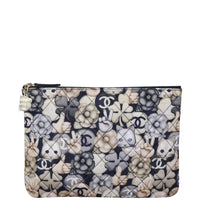 Chanel Quilted Medium Cat Emoticon Cosmetic Case Front