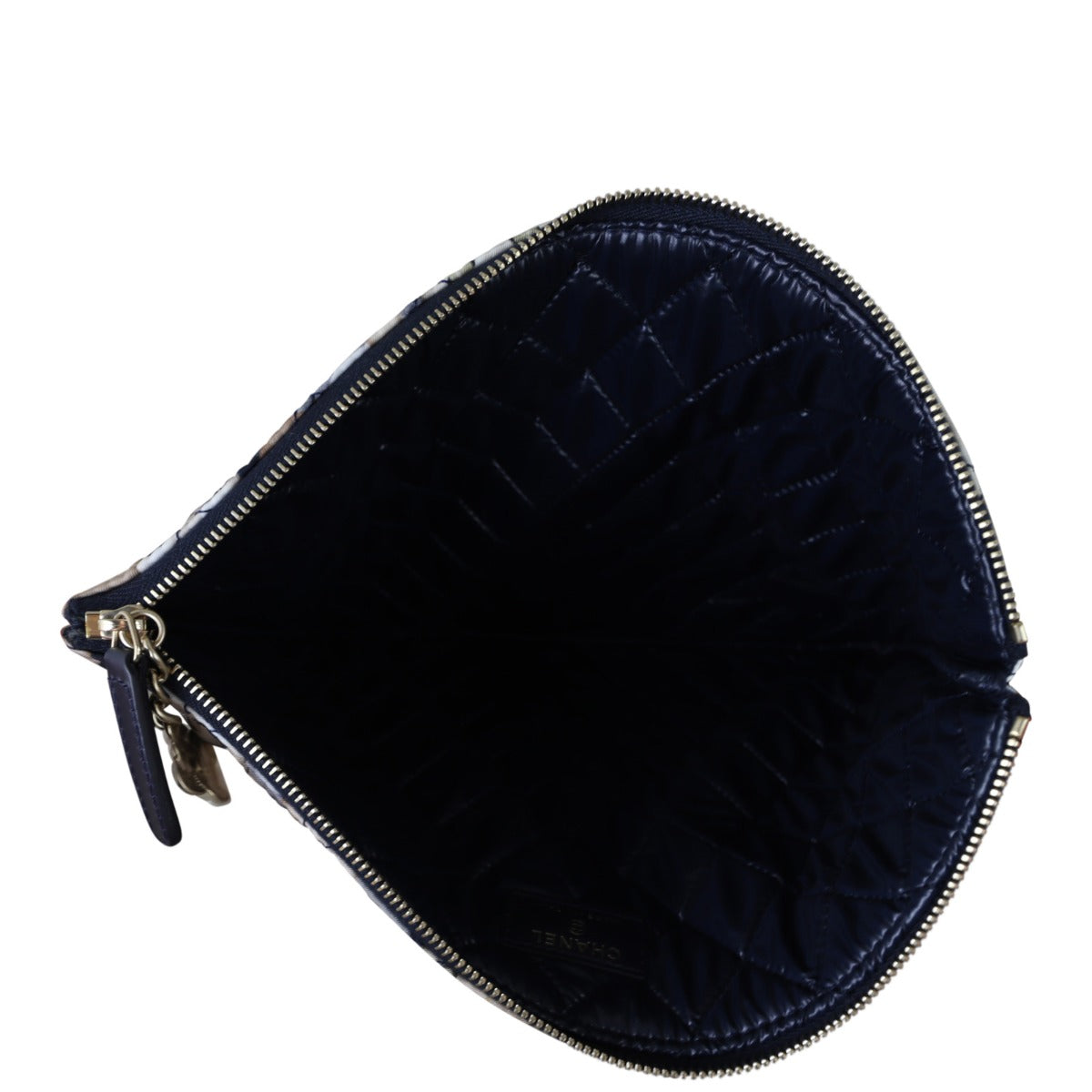 Chanel Quilted Medium Cat Emoticon Cosmetic Case Whole Interior