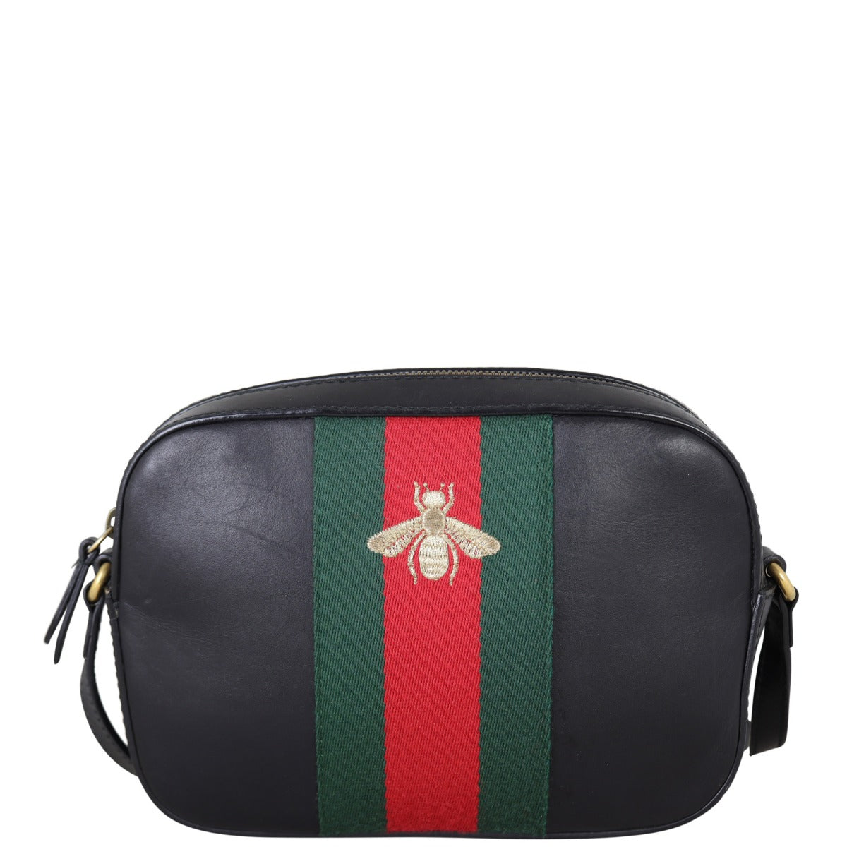 Gucci GG Webby Bee Crossbody Bag Front