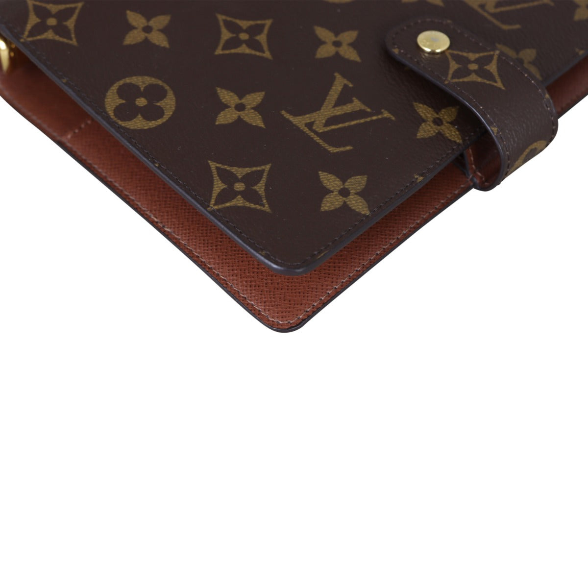 Louis Vuitton Medium Ring Agenda Cover Monogram Corner Close Up