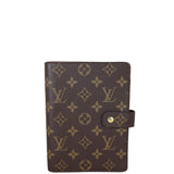 Louis Vuitton Medium Ring Agenda Cover Monogram Front