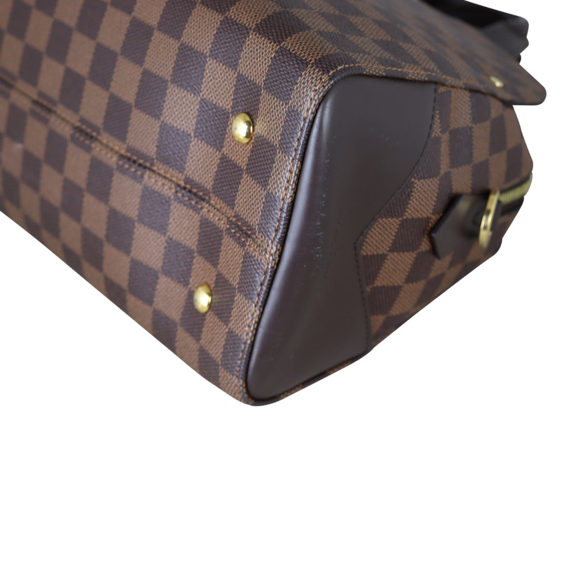 Louis Vuitton Kensington Bowling Damier Ebene Corner Close Up