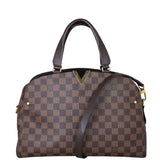 Louis Vuitton Kensington Bowling Damier Ebene Front With Strap