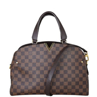 Louis Vuitton Kensington Bowling Damier Ebene Front With Strap