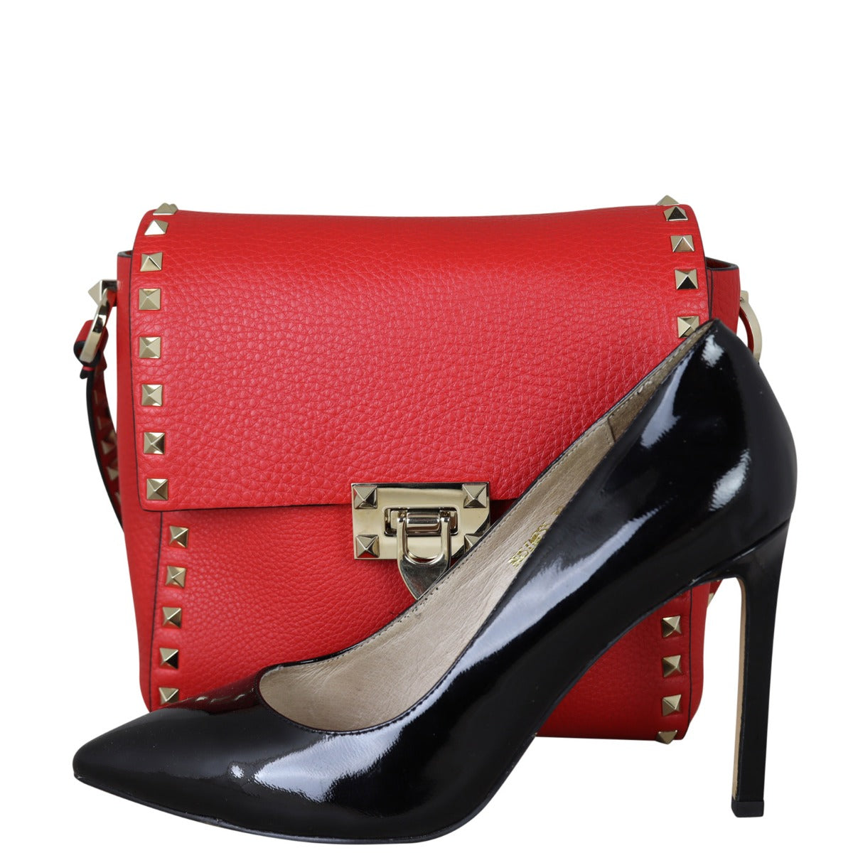 Valentino Rockstud Vertical Crossbody Shoe