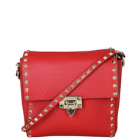Valentino Rockstud Vertical Crossbody Front With Strap