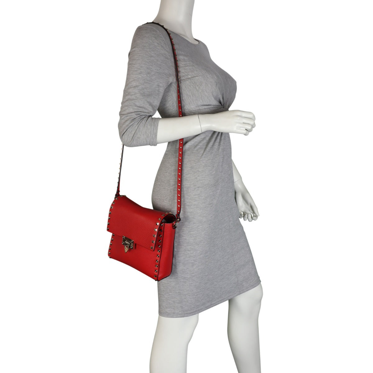 Valentino Rockstud Vertical Crossbody Mannequin