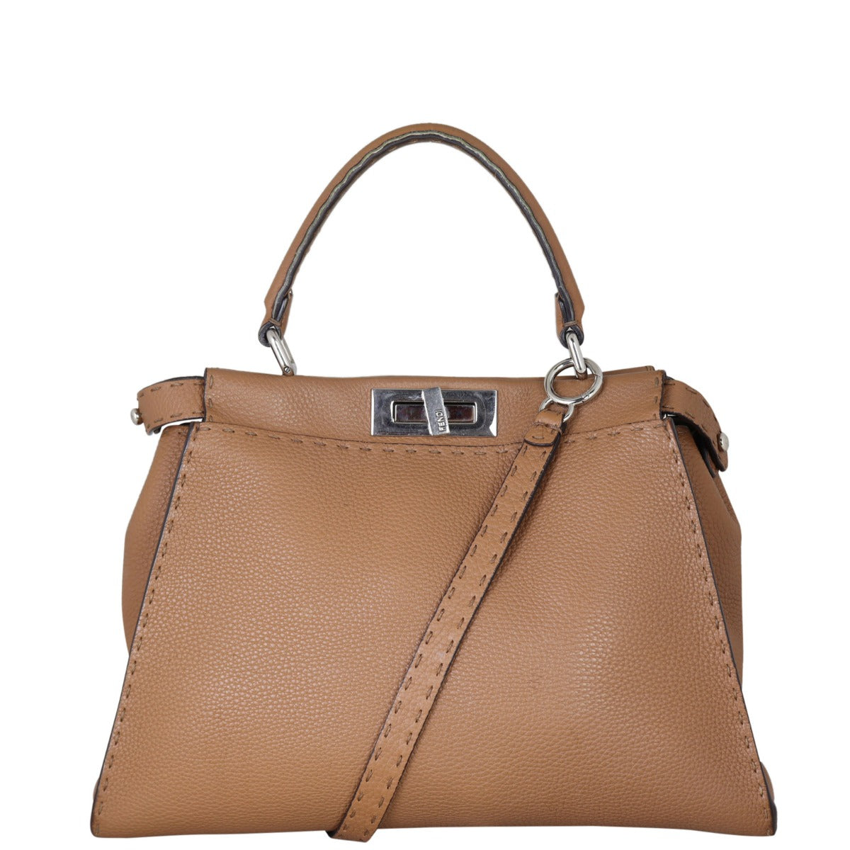 Fendi Peekaboo Selleria Medium Front With Strap