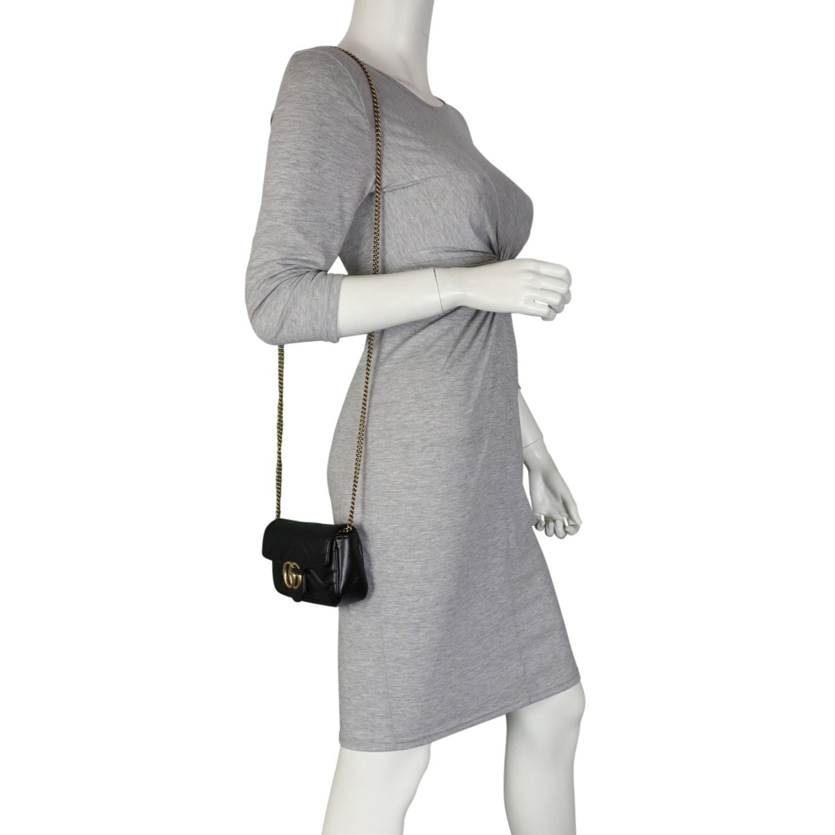 Gucci GG Marmont Matelasse Super Mini Shoulder Bag Mannequin