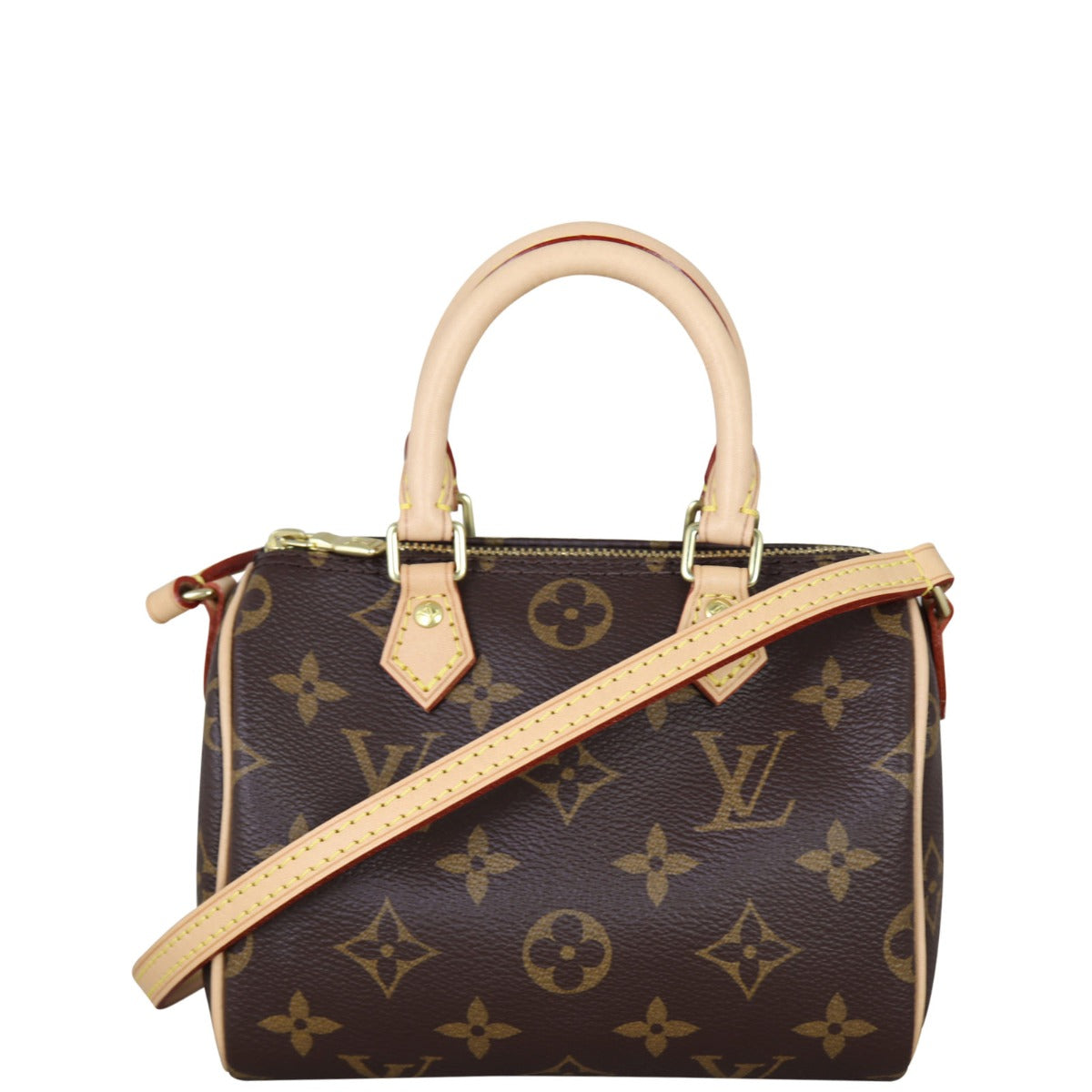 Louis Vuitton Nano Speedy Monogram Front With Strap