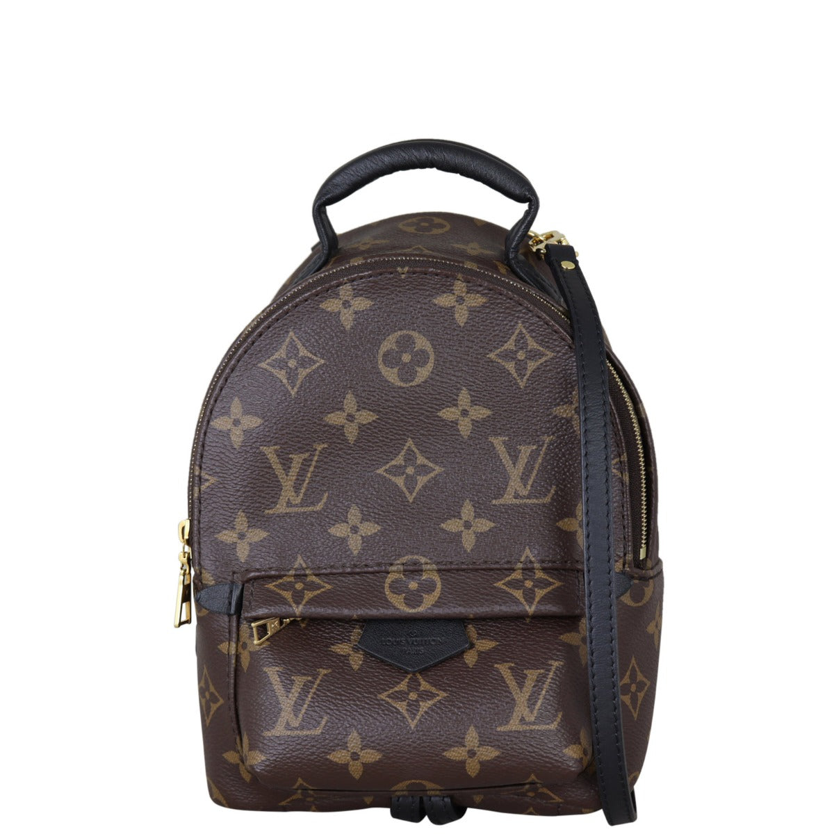 Louis Vuitton Palm Springs Mini Backpack Monogram Front With Strap
