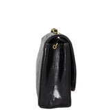 Chanel Quilted Diana Patent Flap Bag Side