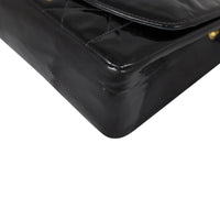 Chanel Quilted Diana Patent Flap Bag Corner Close Up