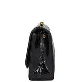 Chanel Quilted Diana Patent Flap Bag Side