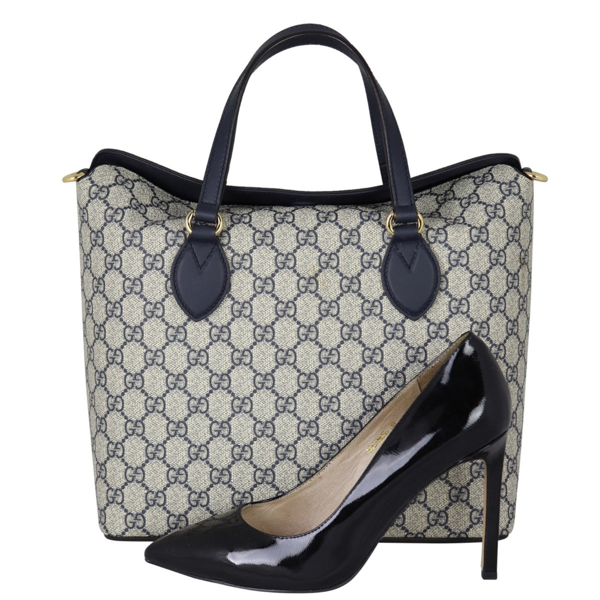 Gucci GG Supreme Foldover Tote Shoe