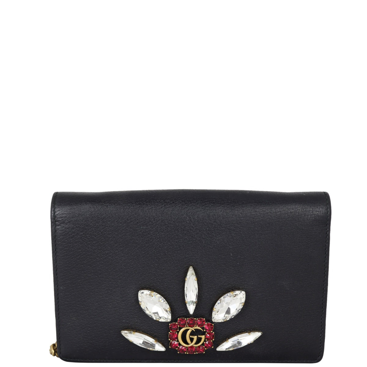 Gucci Embellished Wallet on Chain Front