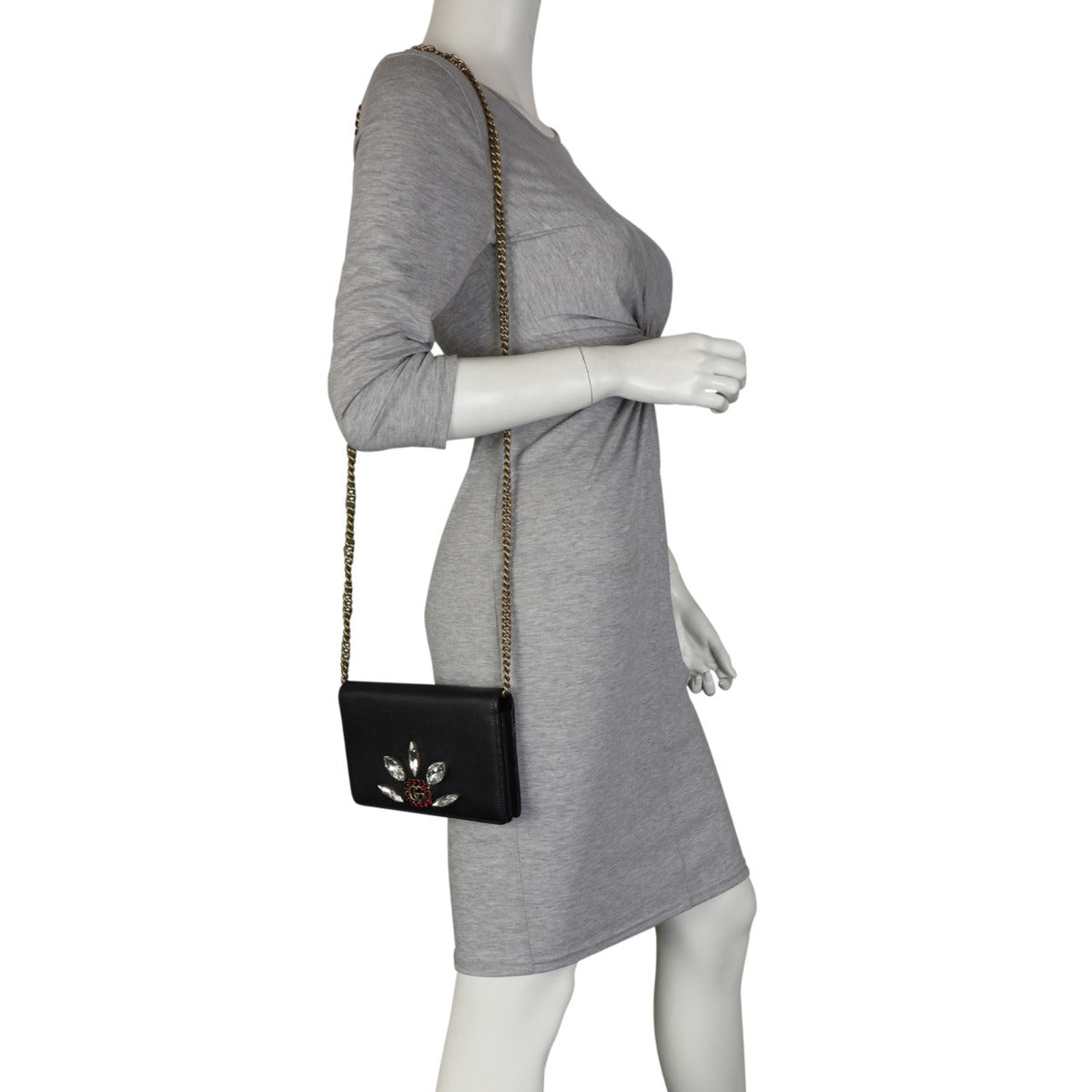 Gucci Embellished Wallet on Chain Mannequin