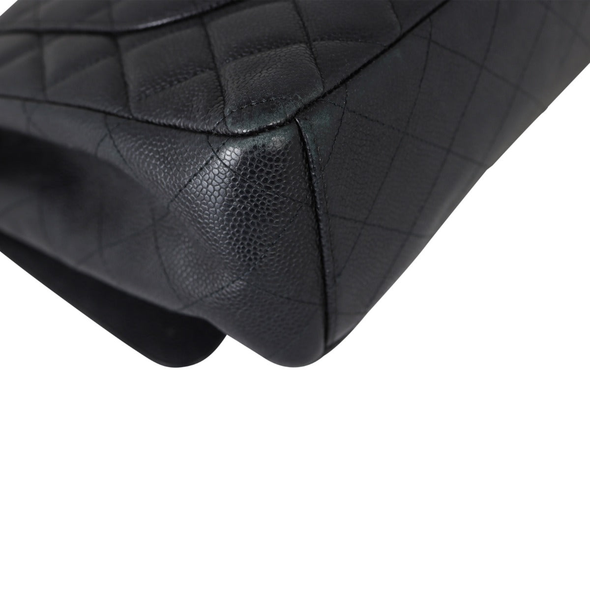 Chanel Classic Double Flap Maxi Corner Close Up