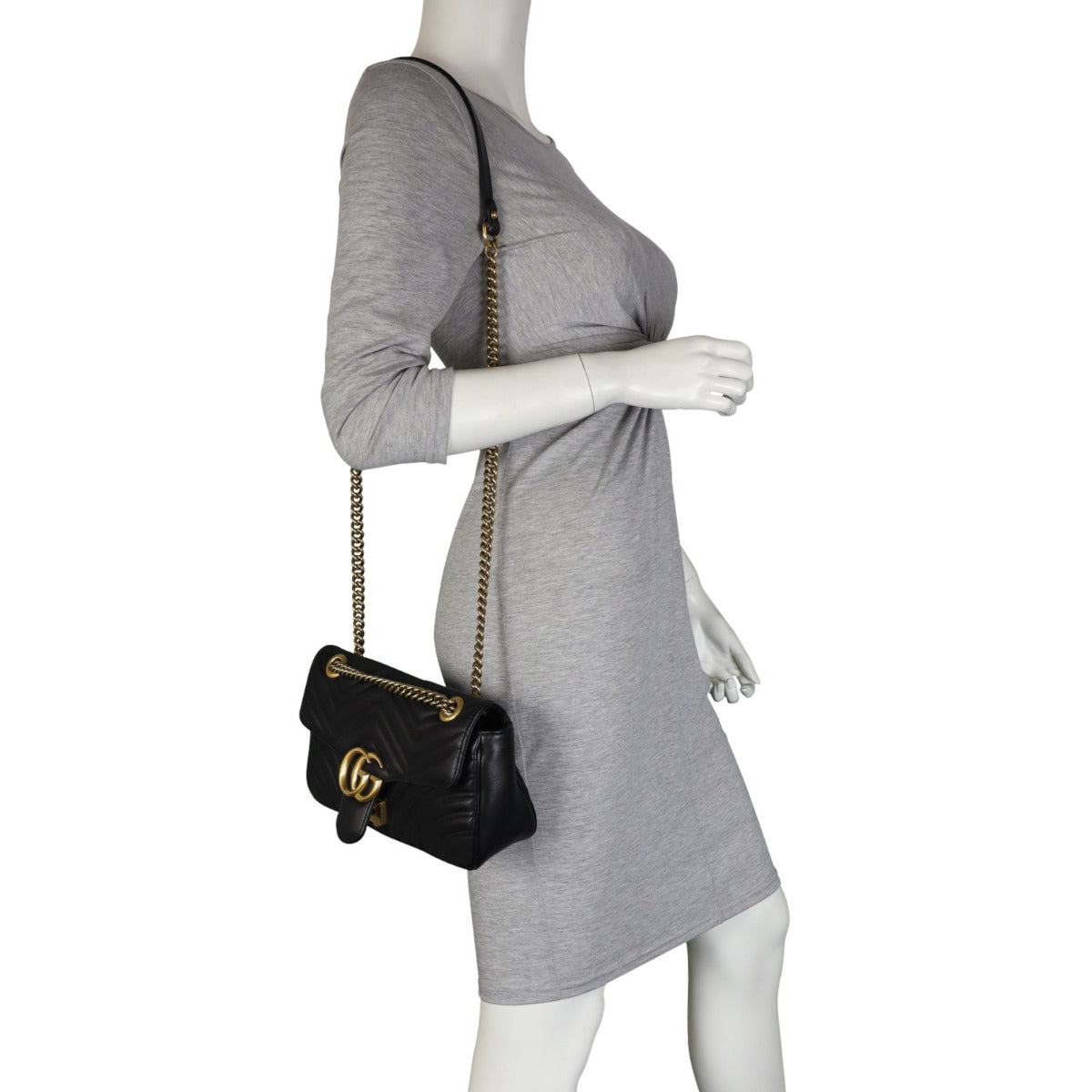 Gucci GG Marmont Matelasse Small Shoulder Bag Mannequin