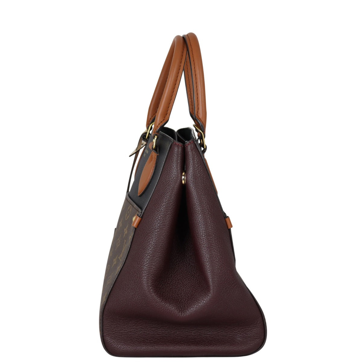 Louis Vuitton Fold Tote MM Monogram Side