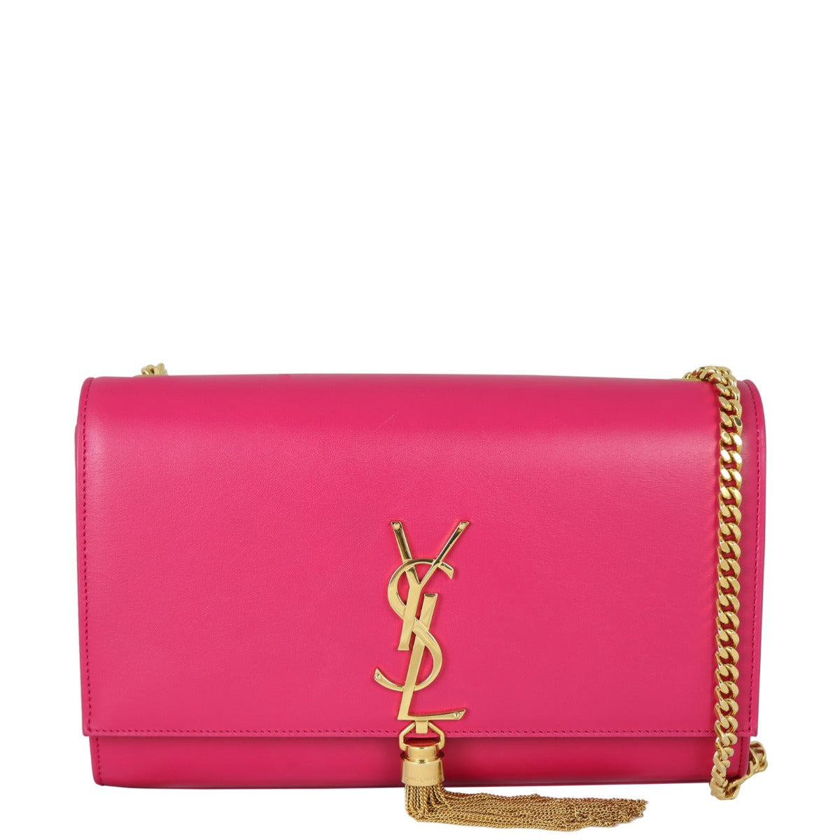 Saint Laurent Kate Tassel Chain Bag Medium Front With Chain