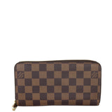 Louis Vuitton Zippy Wallet Damier Ebene Front