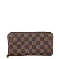 Louis Vuitton Zippy Wallet Damier Ebene Front