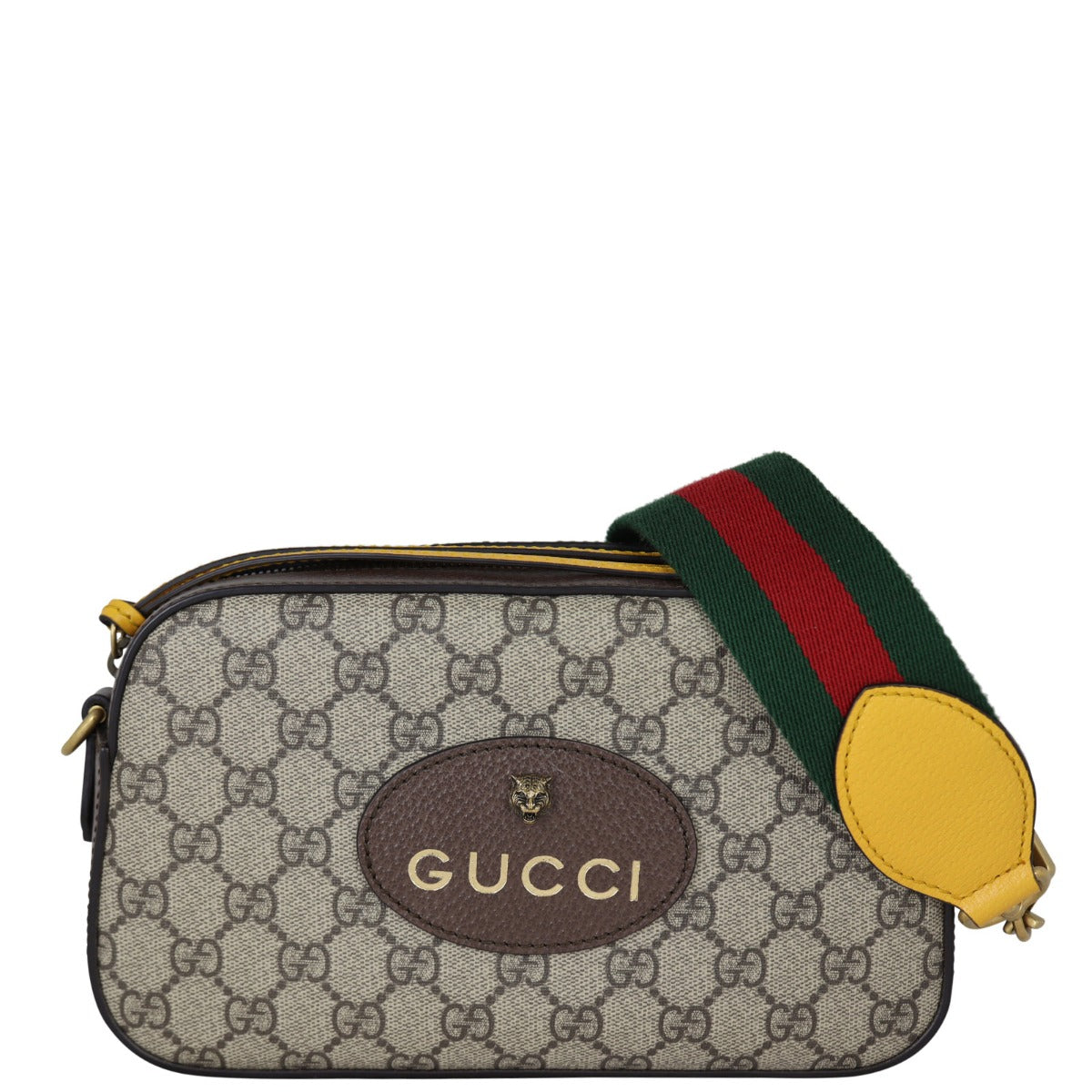 Gucci Neo Vintage GG Supreme Messenger Bag Front With Strap