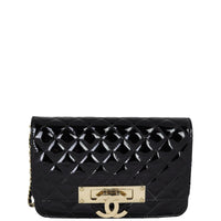 Chanel Golden Class Flap Bag Patent Front