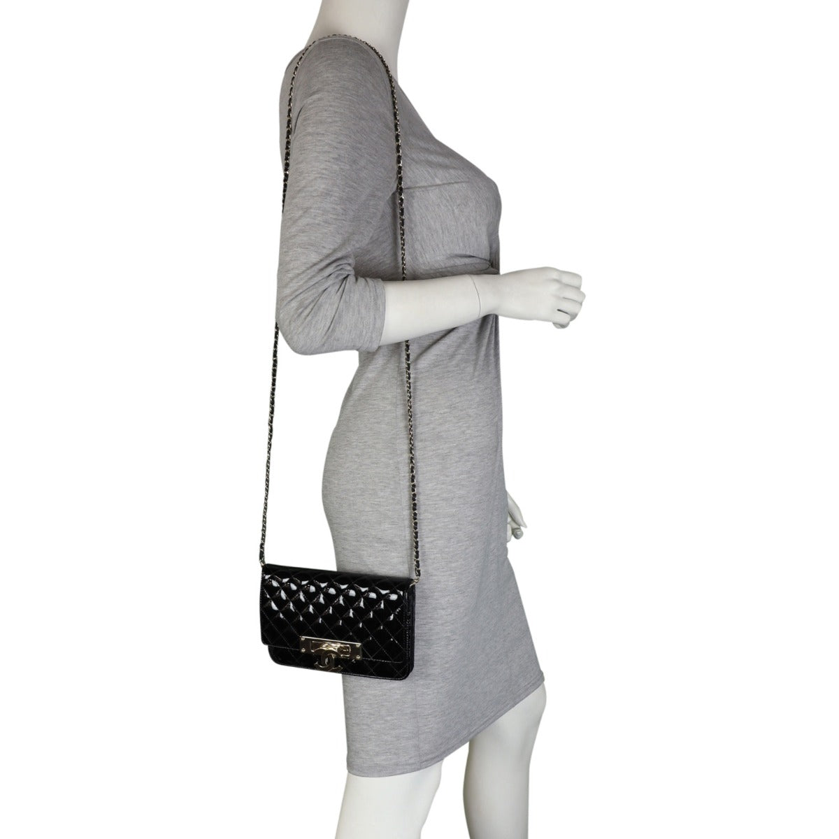 Chanel Golden Class Flap Bag Patent Mannequin