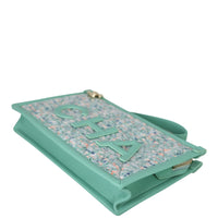 Chanel Logo Tweed Clutch Corner Distance