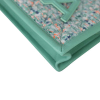 Chanel Logo Tweed Clutch Corner Close Up