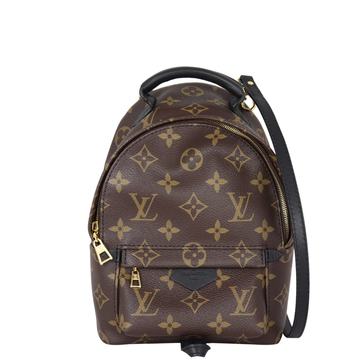 Louis Vuitton Palm Springs Mini Backpack Monogram My LV World Tour (hot stamped) Front With Strap