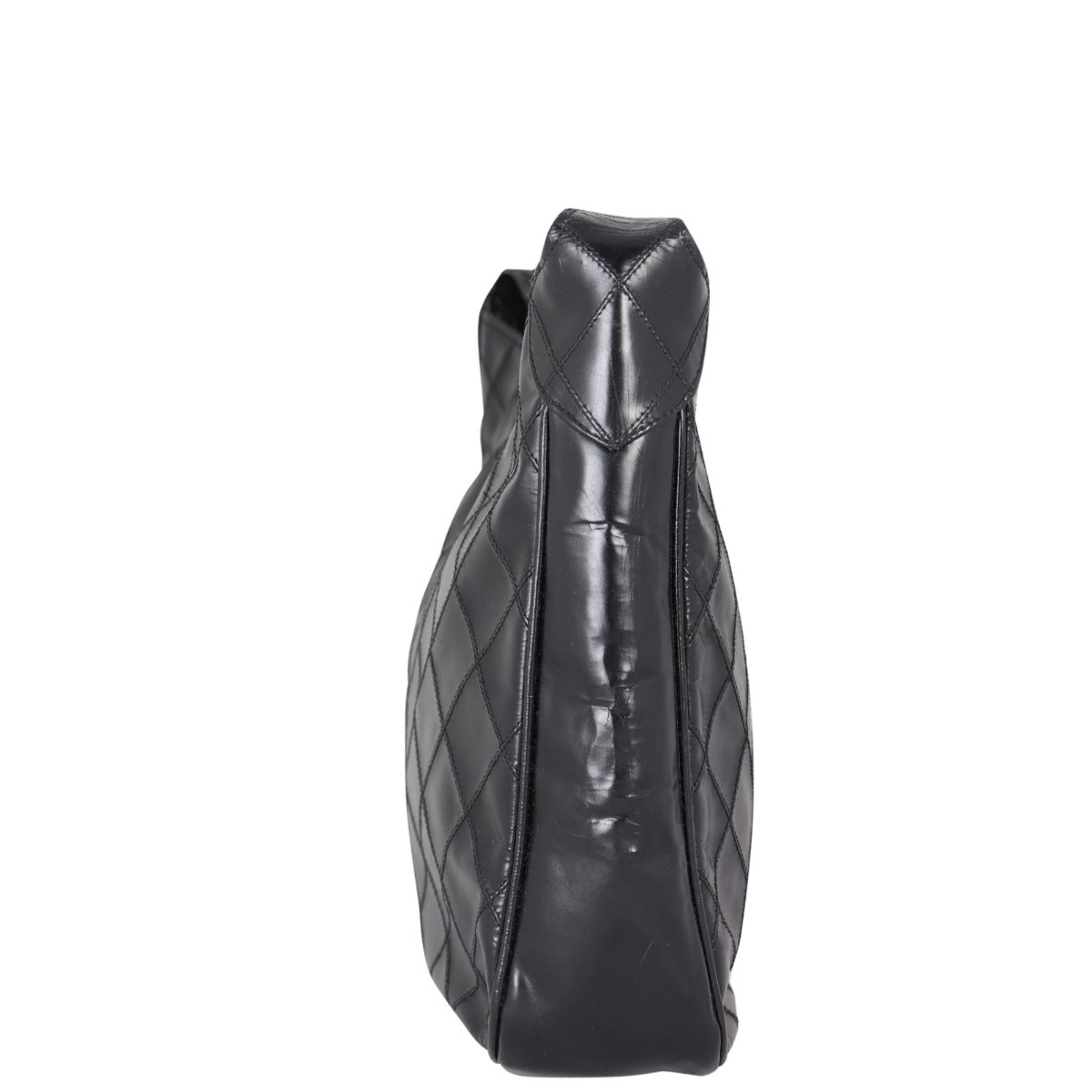 Chanel Quilted CC Shoulder Bag Side