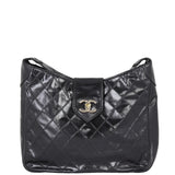 Chanel Quilted CC Shoulder Bag Front