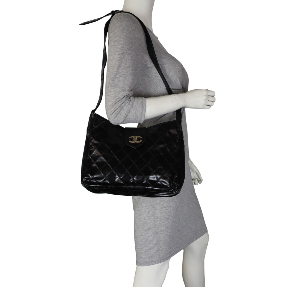 Chanel Quilted CC Shoulder Bag Mannequin