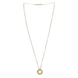Tiffany & Co. Atlas Pierced Pendant 18k Yellow Gold Diamond Necklace