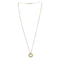 Tiffany & Co. Atlas Pierced Pendant 18k Yellow Gold Diamond Necklace