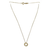 Tiffany & Co. Atlas Pierced Pendant 18k Yellow Gold Diamond Necklace