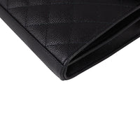 Saint Laurent Monogram Mix Matelasse Envelope Wallet on Chain Corner Close Up