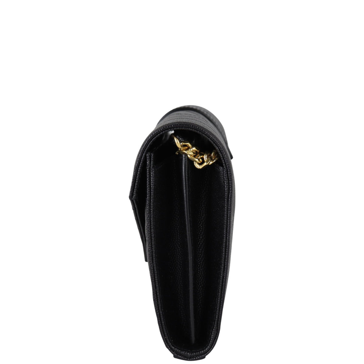 Saint Laurent Monogram Mix Matelasse Envelope Wallet on Chain Side