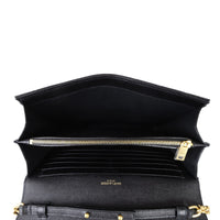 Saint Laurent Monogram Mix Matelasse Envelope Wallet on Chain Whole Interior