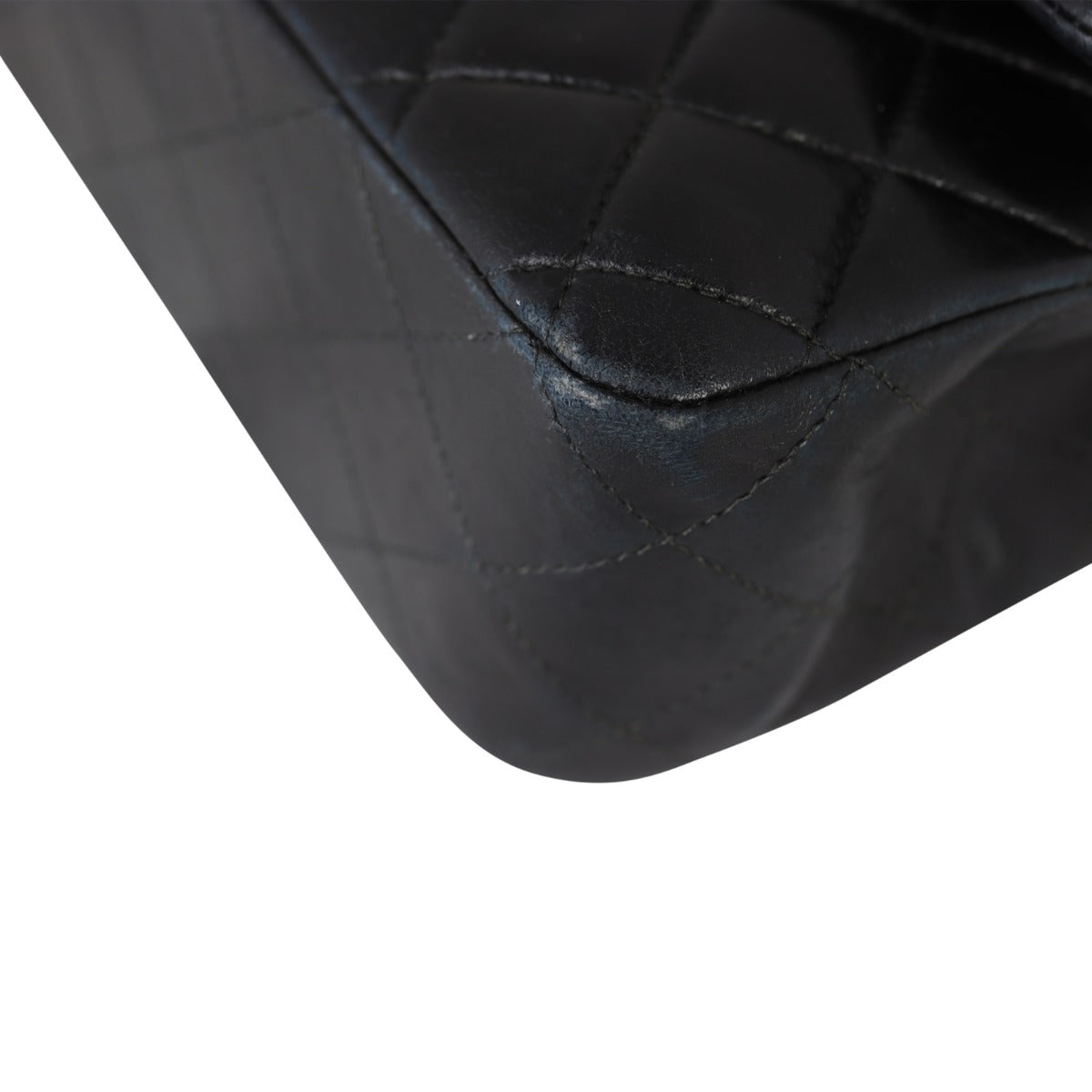 Chanel Classic Double Flap Medium Corner Close Up