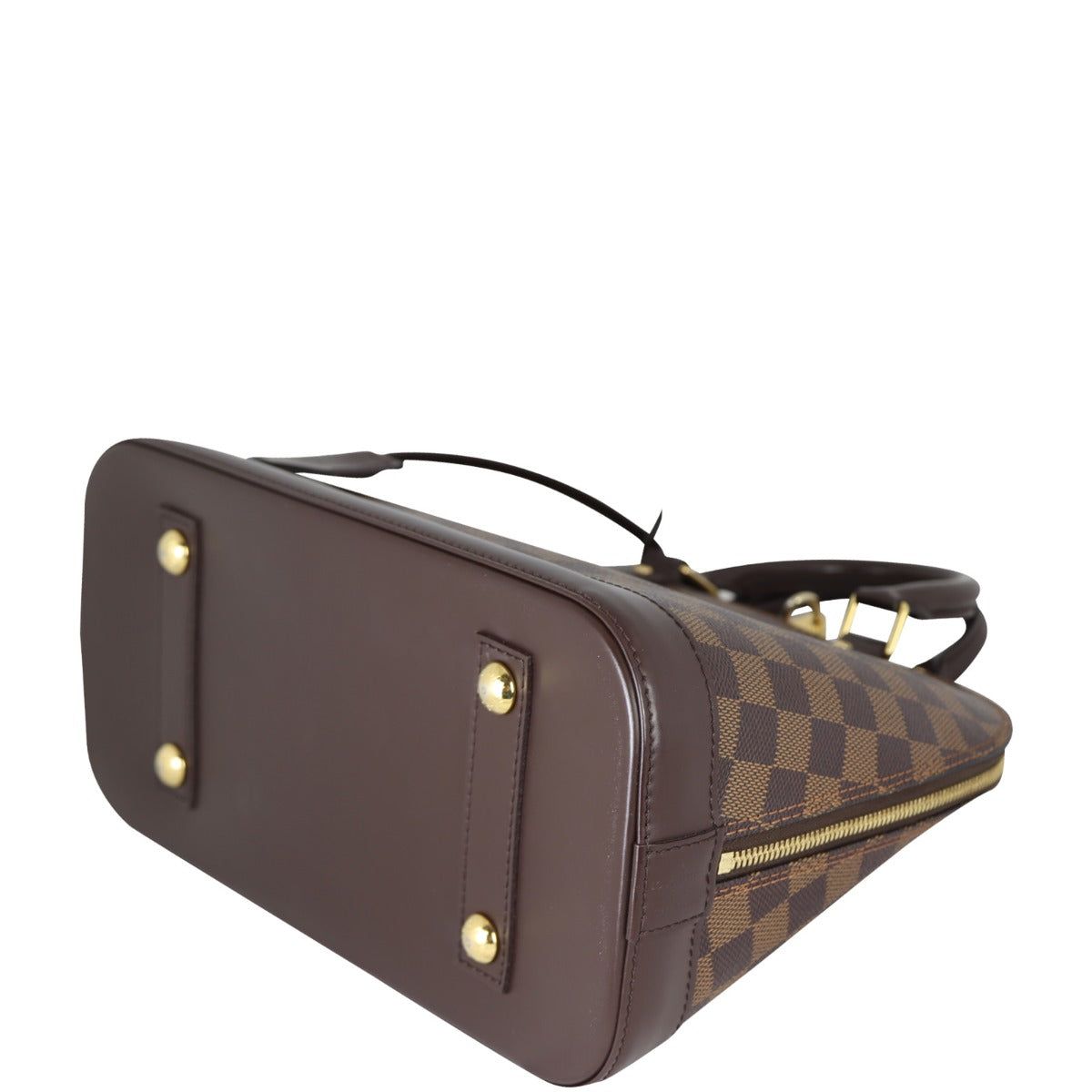 Louis Vuitton Alma PM Damier Ebene with Strap Corner Distance