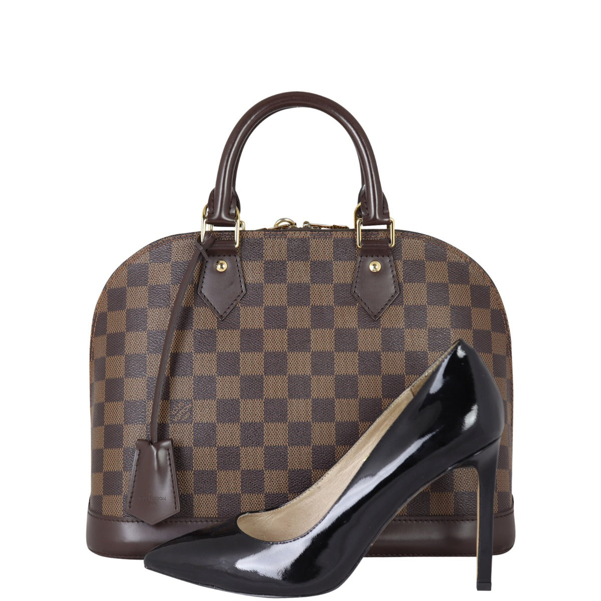 Louis Vuitton Alma PM Damier Ebene with Strap Shoe