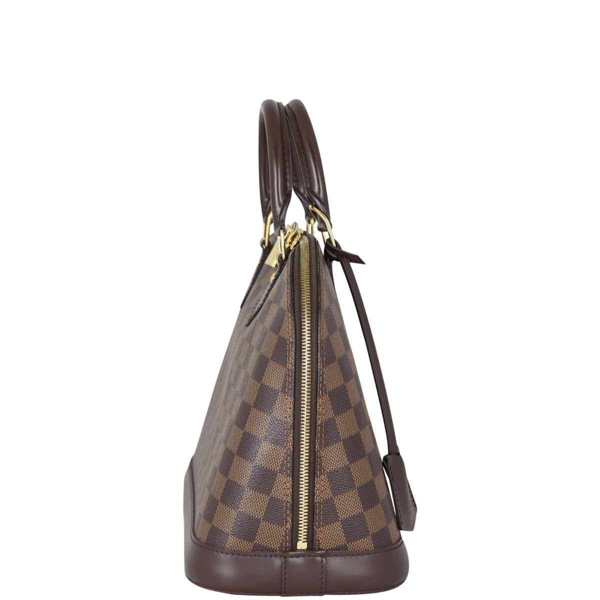 Louis Vuitton Alma PM Damier Ebene with Strap Side